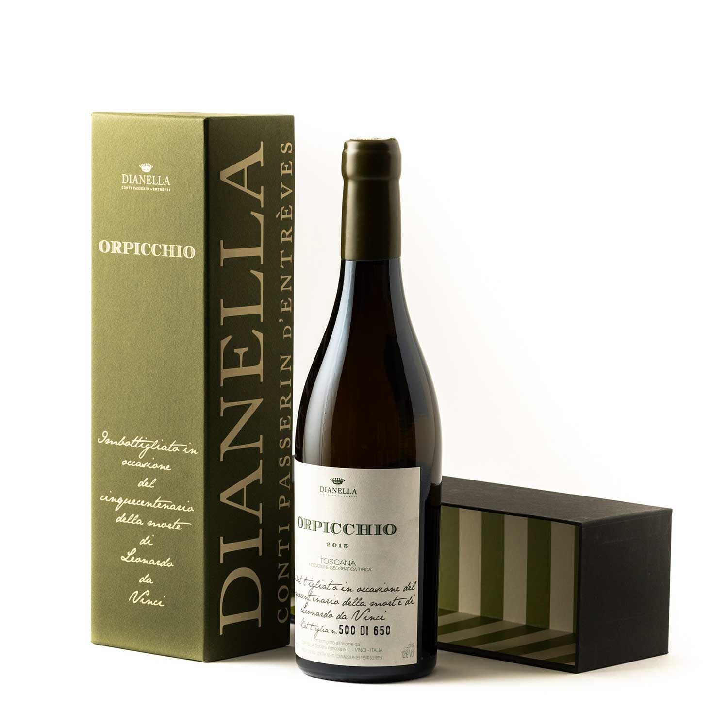 Orpicchio Fattoria Dianella Bottiglia di Orpicchio vino bianco biologico Fattoria Dianella