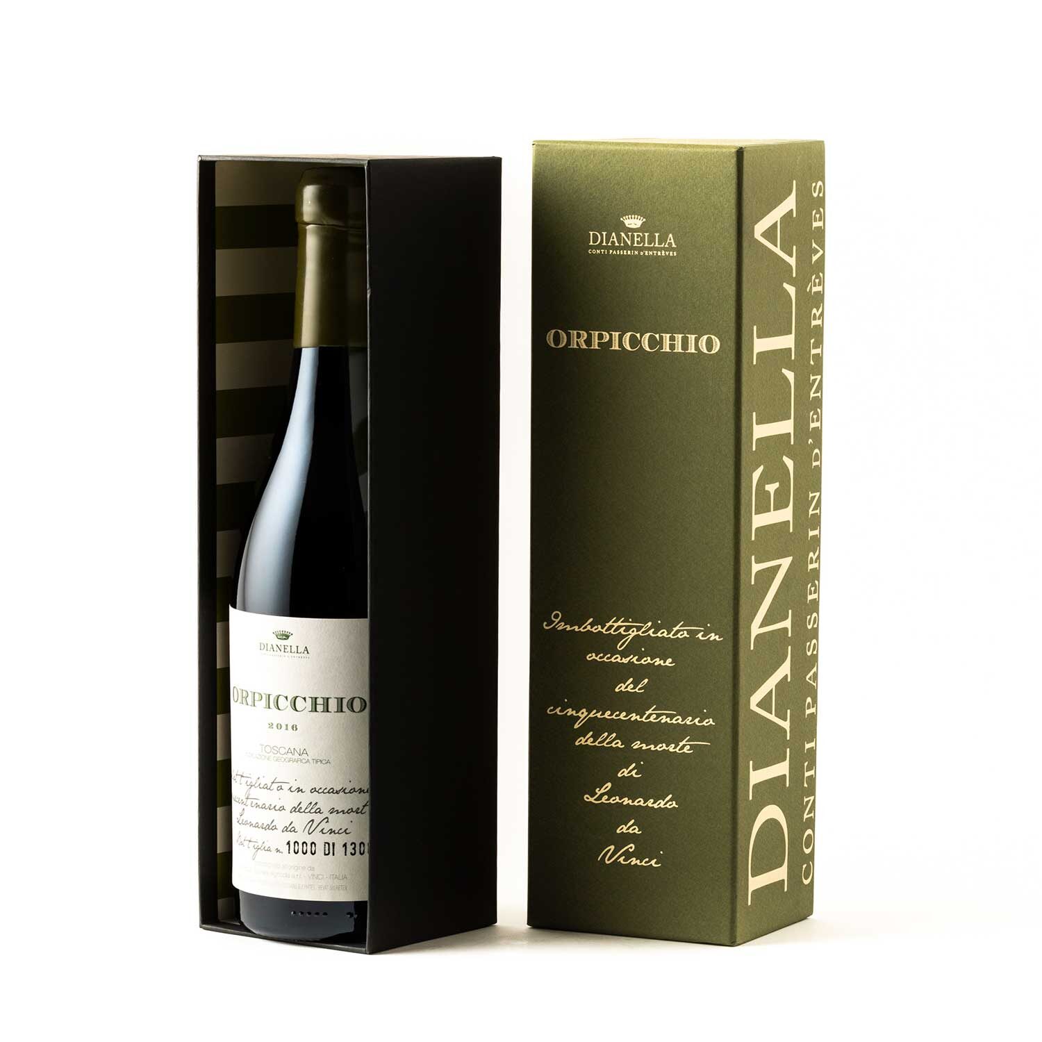 Bottiglia di Orpicchio vino bianco biologico Fattoria Dianella
